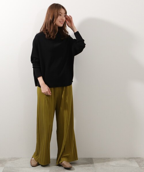 DRESKIP（ドレスキップ）の「◆アシメドルマンニットプルオーバー（ニット/セーター・レディース・ライトグレー/ブラック/ライトグリーン・00）」の10枚目の写真