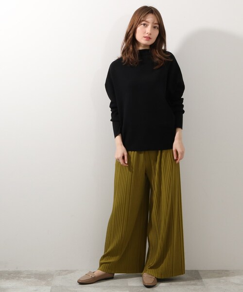 DRESKIP（ドレスキップ）の「◆アシメドルマンニットプルオーバー（ニット/セーター・レディース・ライトグレー/ブラック/ライトグリーン・00）」の18枚目の写真