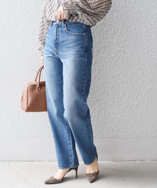 SHIPS（シップス）の「5ポケット テーパードデニム（デニムパンツ・レディース・ネイビー/ブルー・SMALL/MEDIUM/LARGE/X-SMALL）」の14枚目の写真