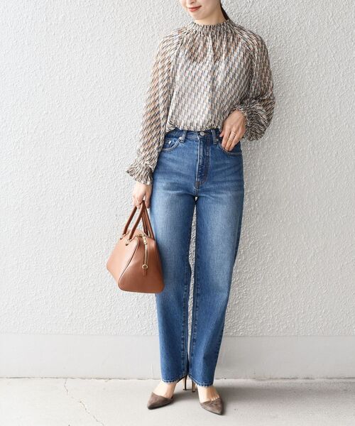 SHIPS（シップス）の「5ポケット テーパードデニム（デニムパンツ・レディース・ネイビー/ブルー・SMALL/MEDIUM/LARGE/X-SMALL）」の16枚目の写真