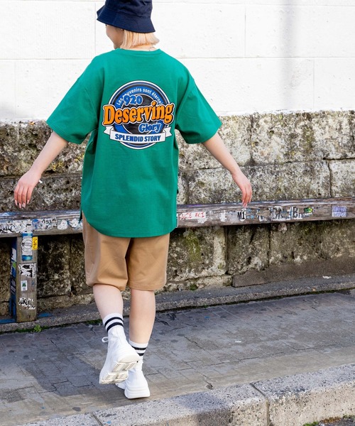 WEGO(ウィゴー)の「WEGO/グラフィックBIGT(Tシャツ/カットソー・レディース・ネイビー/オートミール/ホワイト/その他1/グリーン/ブルー・SMALL/MEDIUM)」の20枚目の写真