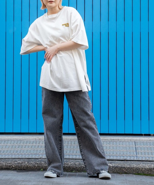 WEGO(ウィゴー)の「WEGO/グラフィックBIGT(Tシャツ/カットソー・レディース・ネイビー/オートミール/ホワイト/その他1/グリーン/ブルー・SMALL/MEDIUM)」の7枚目の写真