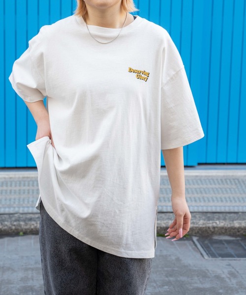 WEGO(ウィゴー)の「WEGO/グラフィックBIGT(Tシャツ/カットソー・レディース・ネイビー/オートミール/ホワイト/その他1/グリーン/ブルー・SMALL/MEDIUM)」の10枚目の写真
