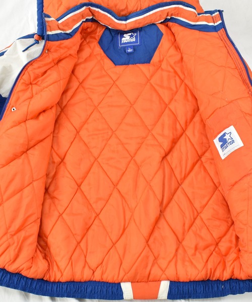 STARTER(スターター)の「【ヴィンテージ古着】90s STARTER/スターター FLORIDA 中綿入りナイロンジャケット(ナイロンジャケット・メンズ・ブルー・LARGE)」の8枚目の写真