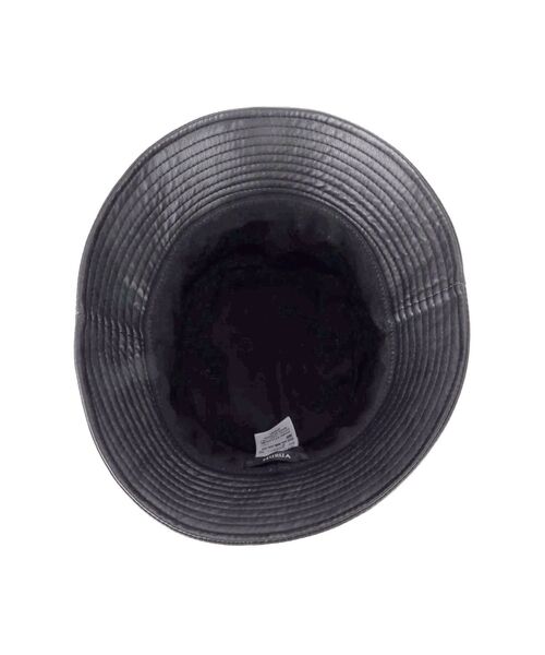 MURUA（ムルーア）の「ヴィーガンレザーバケットハット（ハット・レディース・ブラック/アイボリー・FREE）」の10枚目の写真