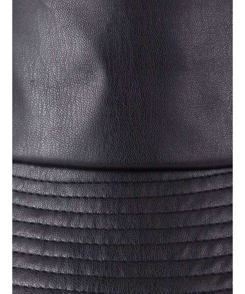 MURUA（ムルーア）の「ヴィーガンレザーバケットハット（ハット・レディース・ブラック/アイボリー・FREE）」の11枚目の写真