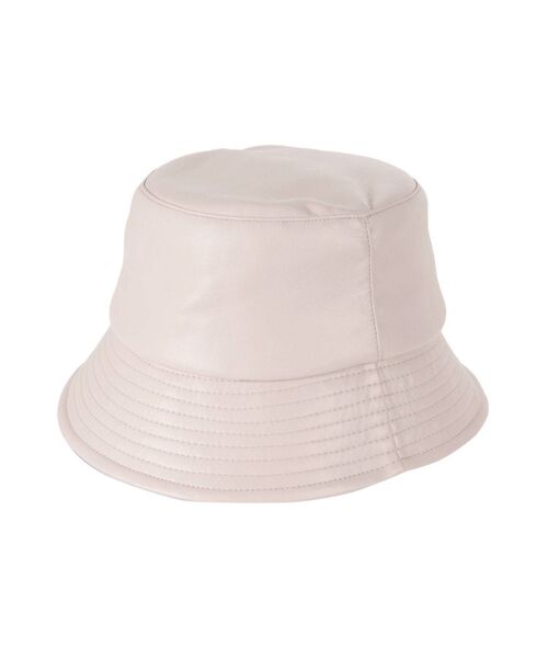 MURUA（ムルーア）の「ヴィーガンレザーバケットハット（ハット・レディース・ブラック/アイボリー・FREE）」の12枚目の写真