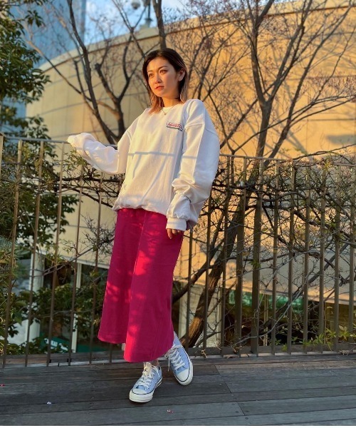 MANASTASH(マナスタッシュ)の「MANASTASH/マナスタッシュ HEMP SLIT SKIRT ヘンプスリットスカート(スカート・レディース・ブラック/ピンク/ナチュラル・MEDIUM)」の16枚目の写真