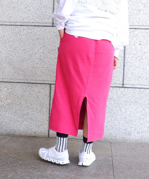 MANASTASH(マナスタッシュ)の「MANASTASH/マナスタッシュ HEMP SLIT SKIRT ヘンプスリットスカート(スカート・レディース・ブラック/ピンク/ナチュラル・MEDIUM)」の7枚目の写真