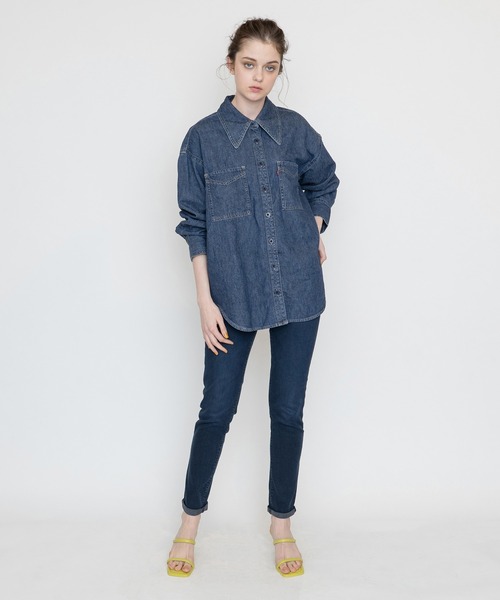 Levi's（リーバイス）の「デニムシャツ SHOW OFF（シャツ/ブラウス・レディース・ブルー・S/M/XS）」の8枚目の写真