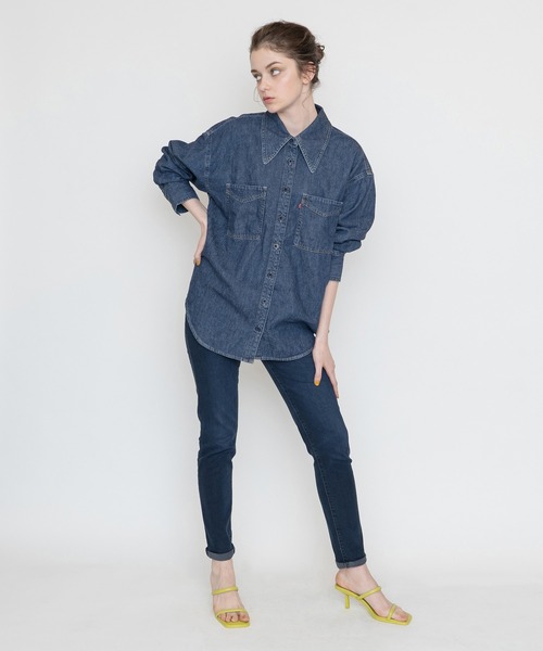 Levi's（リーバイス）の「デニムシャツ SHOW OFF（シャツ/ブラウス・レディース・ブルー・S/M/XS）」の9枚目の写真