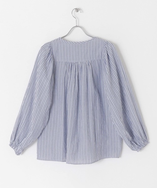 URBAN RESEARCH Sonny Label（アーバンリサーチサニーレーベル）の「コットンドビーストライプブラウス（シャツ/ブラウス・レディース・ブラック/ブルー/グリーン・FREE）」の13枚目の写真