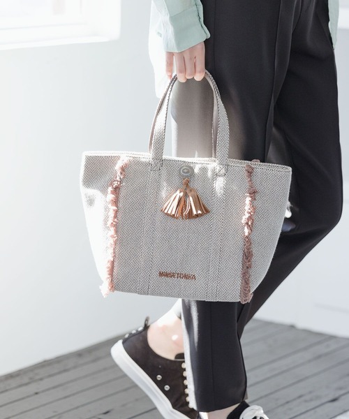 Minnetonka(ミネトンカ)の「【MINNETONKA(ミネトンカ)】別注ヘリンボントート(トートバッグ・レディース・ブラウン/ナチュラル・FREE)」の3枚目の写真