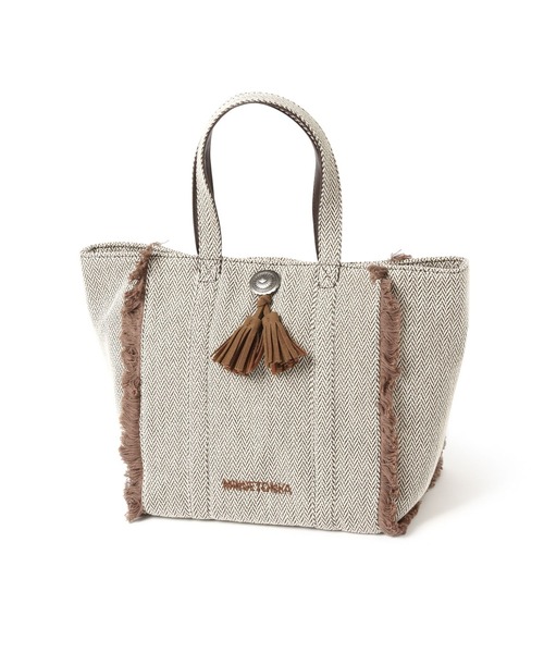 Minnetonka(ミネトンカ)の「【MINNETONKA(ミネトンカ)】別注ヘリンボントート(トートバッグ・レディース・ブラウン/ナチュラル・FREE)」の6枚目の写真