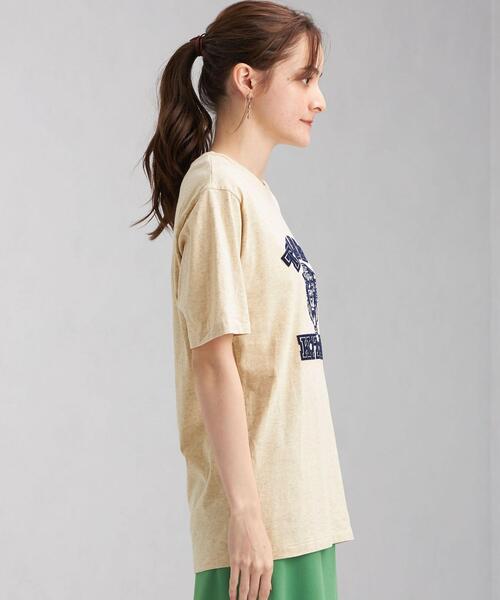 MIXTA（ミクスタ）の「＜MIXTA(ミクスタ)＞ショート スリーブ プリント プルオーバー カットソー ナチュラル（Tシャツ/カットソー・レディース・ナチュラル・M）」の4枚目の写真