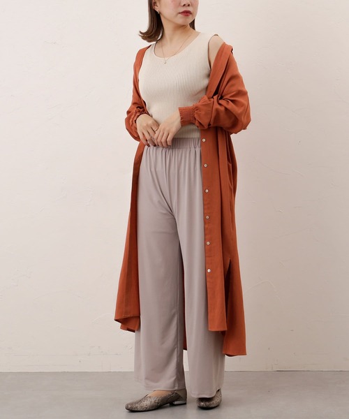 Thevon(ゼボン)の「シャリシャリ2WAYニットタンク(ニット/セーター・レディース・ブラック/ブルー/アイボリー/ミント/モカ・FREE)」の11枚目の写真