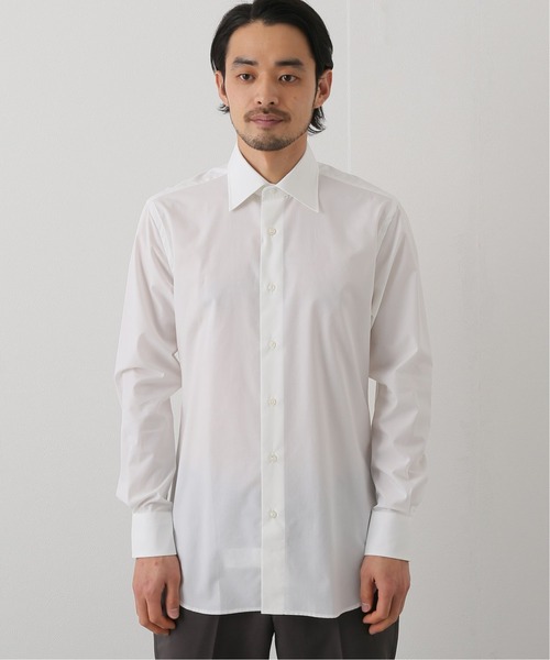 EDIFICE（エディフィス）の「セミワイド ポプリン シャツ（シャツ/ブラウス・メンズ・ホワイト/ブルー・40/38/39/41/37）」の3枚目の写真