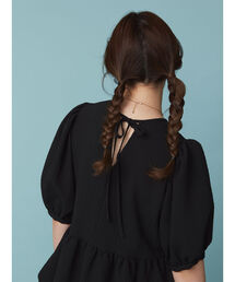 Ray BEAMS | Ray BEAMS / ギャザー キリカエ パフスリーブ ブラウス(シャツ/ブラウス)