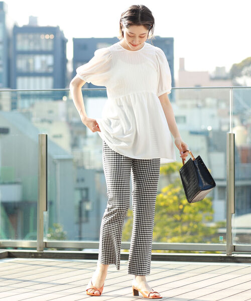 「Ray BEAMS」 キャミソールブラウス ONE SIZE オリーブ レディース Ray BEAMS（レイビームス）の「Ray BEAMS / サテン