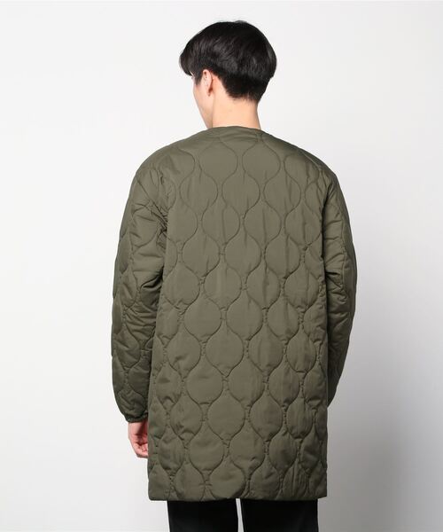 EEL(イール)の「EEL/イール 別注 コサム コート Awesome coat(ノーカラーコート・メンズ・ブラック/オリーブ・L/M)」の10枚目の写真