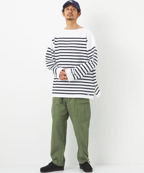 ORCIVAL（オーシバル）の「＜ORCIVAL（オーシバル）＞ワイド ナヴァル ボーダー カットソー（Tシャツ/カットソー・メンズ・ロイヤルブルー/ネイビー・6/8）」の11枚目の写真