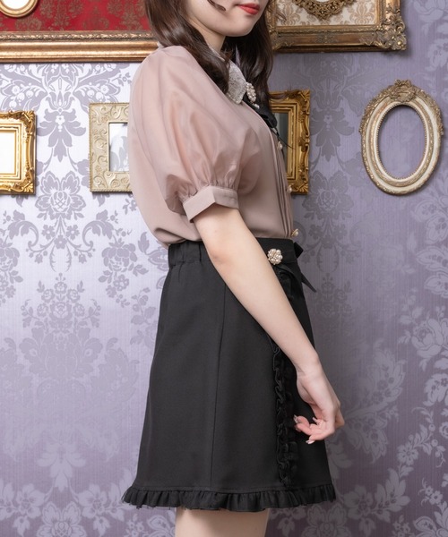 ROJITA（ロジータ）の「ビジュリボンフリル台形スカート（スカート・レディース・ブラック/ピンク/グレー・FREE）」の10枚目の写真