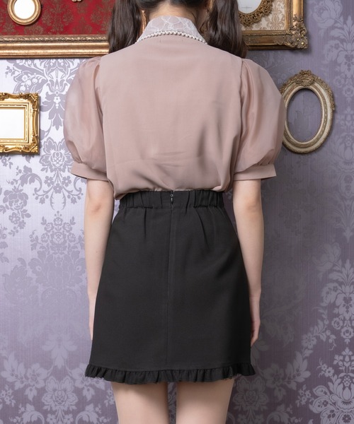 ROJITA（ロジータ）の「ビジュリボンフリル台形スカート（スカート・レディース・ブラック/ピンク/グレー・FREE）」の11枚目の写真