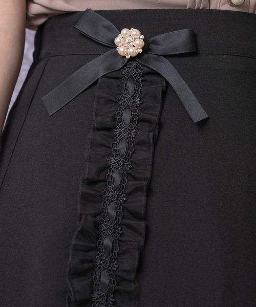 ROJITA（ロジータ）の「ビジュリボンフリル台形スカート（スカート・レディース・ブラック/ピンク/グレー・FREE）」の12枚目の写真