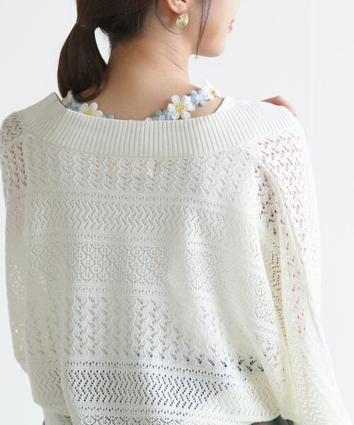 rps（アールピーエス）の「フラワーレースモチーフホルタータンクトップ（タンクトップ・レディース・ブラック/ネイビー/オフホワイト/オートミール・M）」の9枚目の写真