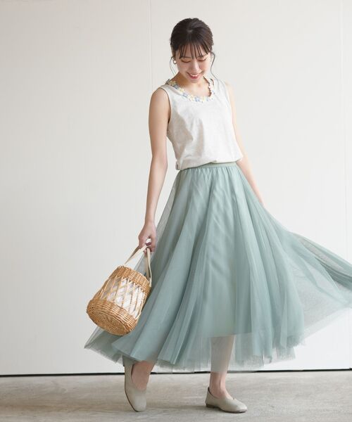 rps（アールピーエス）の「フラワーレースモチーフホルタータンクトップ（タンクトップ・レディース・ブラック/ネイビー/オフホワイト/オートミール・M）」の12枚目の写真