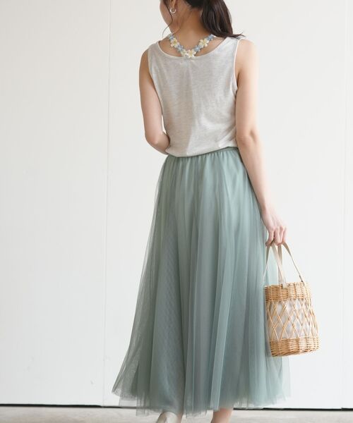 rps（アールピーエス）の「フラワーレースモチーフホルタータンクトップ（タンクトップ・レディース・ブラック/ネイビー/オフホワイト/オートミール・M）」の14枚目の写真