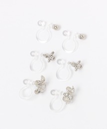 フラワーモチーフノンホールピアス6点SET / 274649