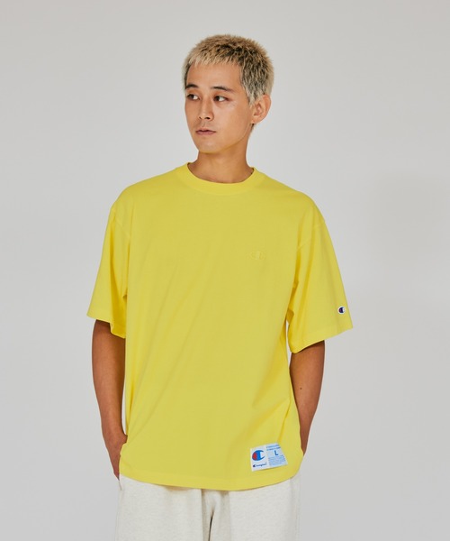 Champion(チャンピオン)の「【Champion/チャンピオン】メンズ アクションスタイル ショートスリーブTシャツ(Tシャツ/カットソー・メンズ・ホワイト/ブラック/ネイビー/グレー/ゴールド/レッド系その他4/ブルー/パープル/ダークグリーン/ロイヤルブルー/オレンジ系その他/オートミール/ヘザーグレー/レモンイエロー/アクア・MEDIUM/LARGE/X-LARGE/SMALL/XX-LARGE)」の12枚目の写真