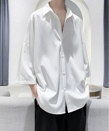 NEW GENTLEMAN | トロミ オーバーサイズ半袖シャツ(シャツ/ブラウス)