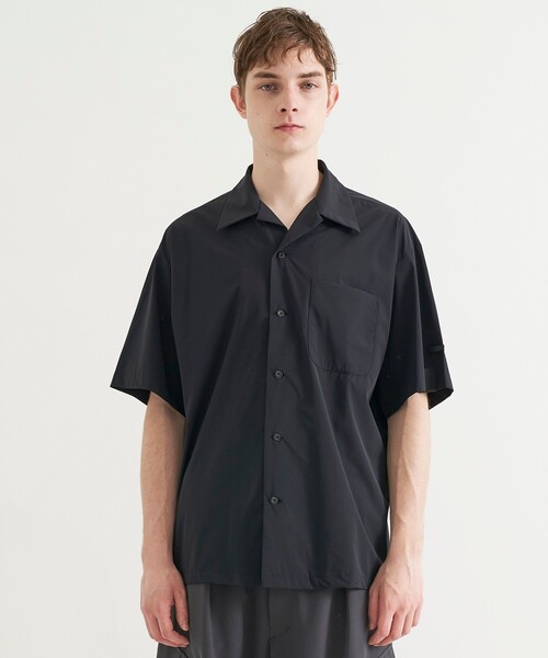 N.HOOLYWOOD(N.ハリウッド)の「STUDIOUS別注 OPEN COLLAR SS SH 006 FAB(シャツ/ブラウス・メンズ・ブラック/カーキ・36/38/40cm)」の4枚目の写真