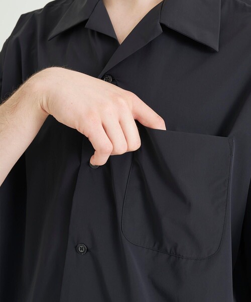 N.HOOLYWOOD(N.ハリウッド)の「STUDIOUS別注 OPEN COLLAR SS SH 006 FAB(シャツ/ブラウス・メンズ・ブラック/カーキ・36/38/40cm)」の9枚目の写真