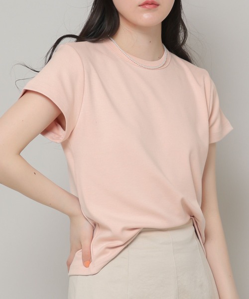 ALAND(エーランド)の「3.3Field Trip/クルーネックFIT TEE 2285630(Tシャツ/カットソー・レディース・ブラック/クリアイエロー/アイボリー/ピンク・FREE)」の1枚目の写真