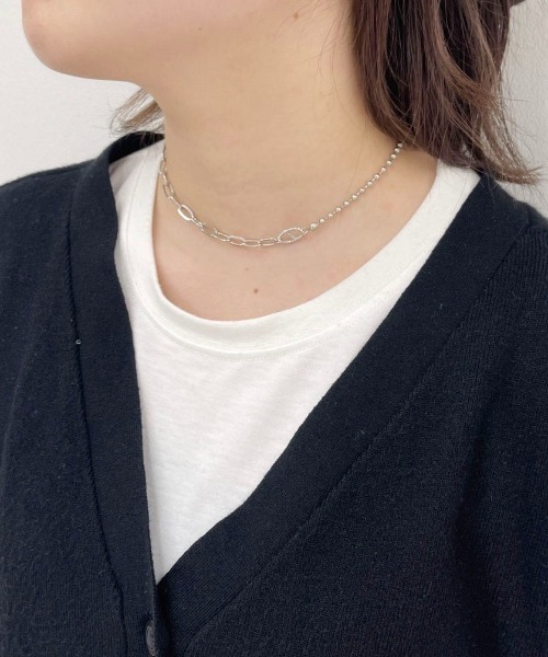 PairPair（ペアペア）の「イリプス2チェーンネックレス（ネックレス・レディース・シルバー・FREE）」の2枚目の写真