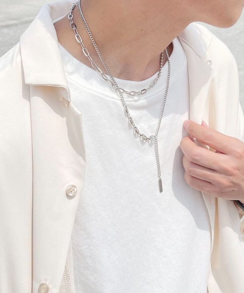 PairPair（ペアペア）の「イリプス2チェーンネックレス（ネックレス・レディース・シルバー・FREE）」の4枚目の写真