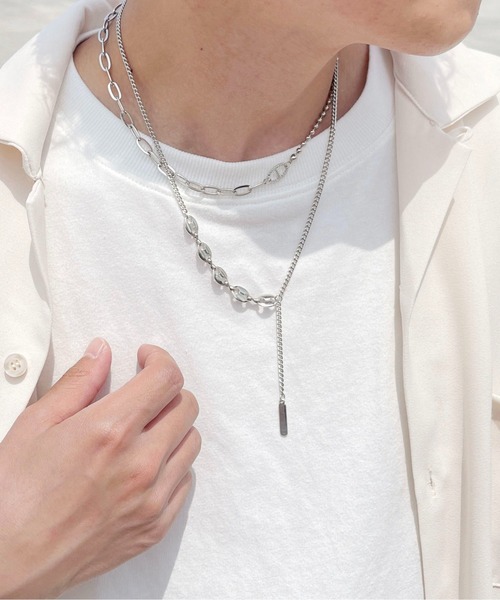 PairPair（ペアペア）の「イリプス2チェーンネックレス（ネックレス・レディース・シルバー・FREE）」の3枚目の写真