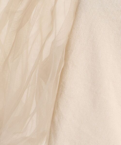 MAJESTIC LEGON（マジェスティックレゴン）の「シアースリーブトップス（Tシャツ/カットソー・レディース・ブラック/アイボリー/ピンクベージュ・MEDIUM）」の15枚目の写真