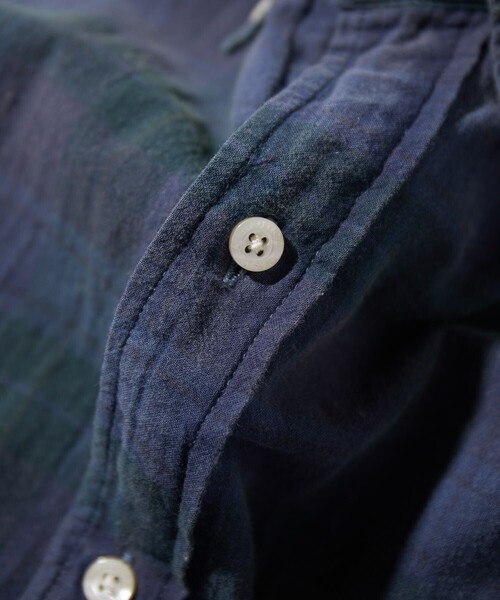 NAUTICA（ノーティカ）の「NAUTICA/ノーティカ Sulfer Dyed Madras S/S Shirt “TOO BIG”（シャツ/ブラウス・メンズ・ネイビー/チャコールグレー/グリーン・X-LARGE/XX-LARGE）」の4枚目の写真