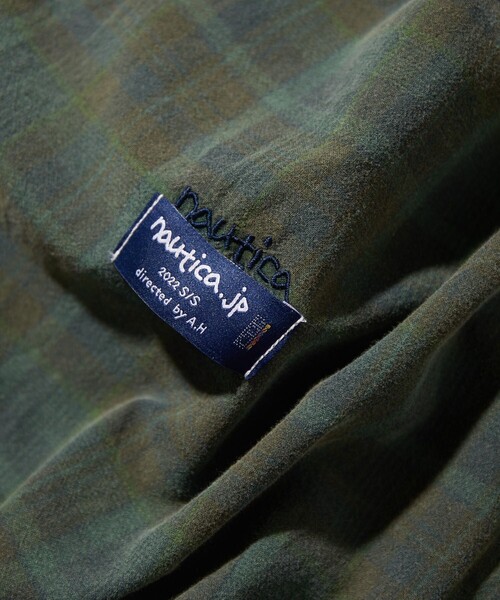 NAUTICA（ノーティカ）の「NAUTICA/ノーティカ Sulfer Dyed Madras S/S Shirt “TOO BIG”（シャツ/ブラウス・メンズ・ネイビー/チャコールグレー/グリーン・X-LARGE/XX-LARGE）」の7枚目の写真