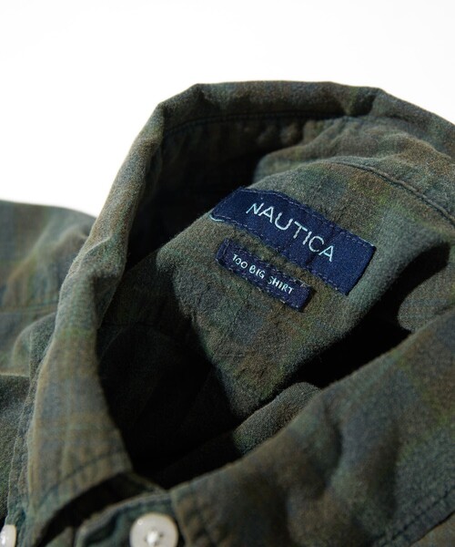 NAUTICA（ノーティカ）の「NAUTICA/ノーティカ Sulfer Dyed Madras S/S Shirt “TOO BIG”（シャツ/ブラウス・メンズ・ネイビー/チャコールグレー/グリーン・X-LARGE/XX-LARGE）」の11枚目の写真