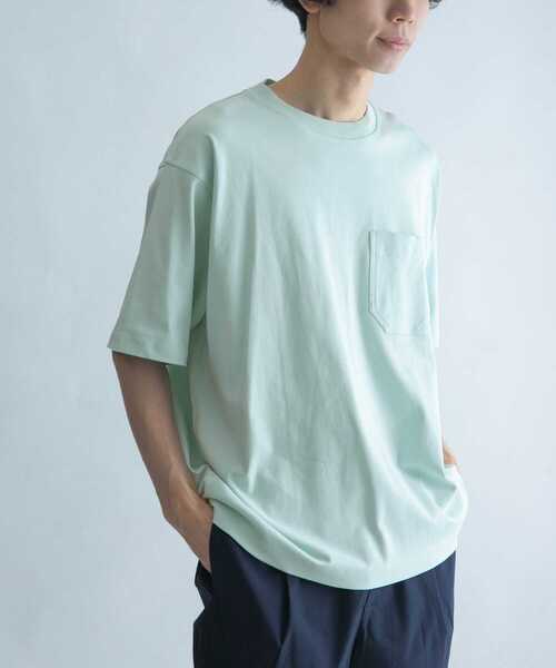 FORK&SPOON(フォークアンドスプーン)の「FORK&SPOON シルキータッチポケットTシャツ(Tシャツ/カットソー・メンズ・ブラック/ブラウン/ミント・4/5)」の3枚目の写真