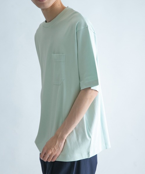 FORK&SPOON(フォークアンドスプーン)の「FORK&SPOON シルキータッチポケットTシャツ(Tシャツ/カットソー・メンズ・ブラック/ブラウン/ミント・4/5)」の13枚目の写真