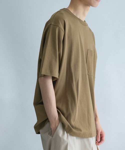 FORK&SPOON(フォークアンドスプーン)の「FORK&SPOON シルキータッチポケットTシャツ(Tシャツ/カットソー・メンズ・ブラック/ブラウン/ミント・4/5)」の17枚目の写真