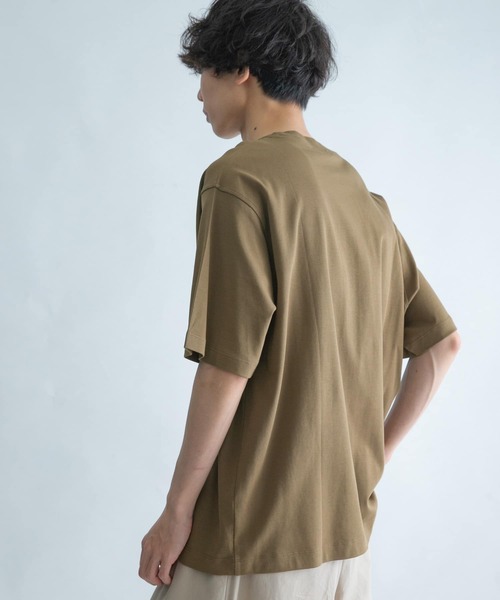 FORK&SPOON(フォークアンドスプーン)の「FORK&SPOON シルキータッチポケットTシャツ(Tシャツ/カットソー・メンズ・ブラック/ブラウン/ミント・4/5)」の5枚目の写真