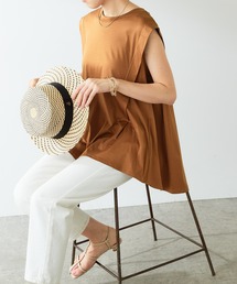 COLLAGE GALLARDAGALANTE | Tシャツなのに差がつくバックフレアカットソー(Tシャツ/カットソー)