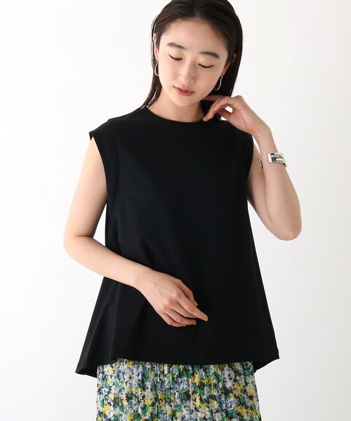 OPAQUE.CLIP(オペークドットクリップ)の「◆Aラインフレンチスリーブカットソー【WEB限定カラー・サイズ】(Tシャツ/カットソー・レディース・ブラック/ブラウン系その他5/ホワイト系/黄緑系・40/38/42/36)」の3枚目の写真